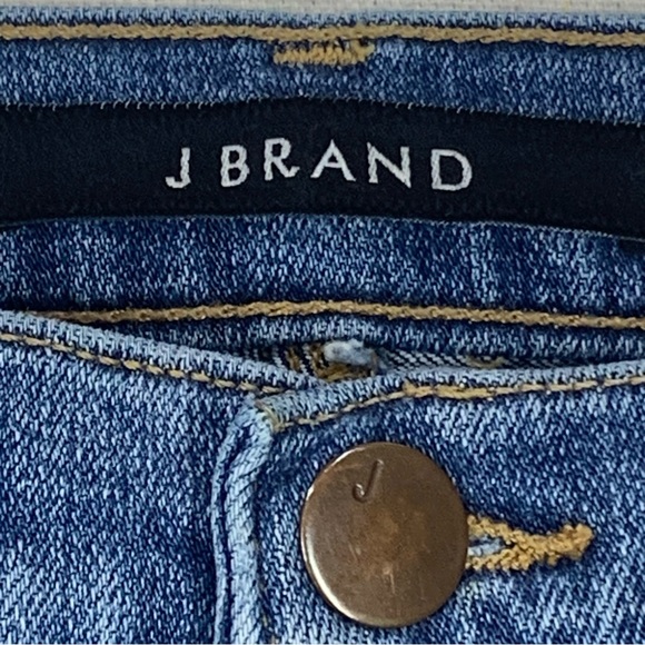 J Brand Cropped Zip Rumour Wash Mid Rise Skinny Jeans - Size 27 - Picture 12 of 15